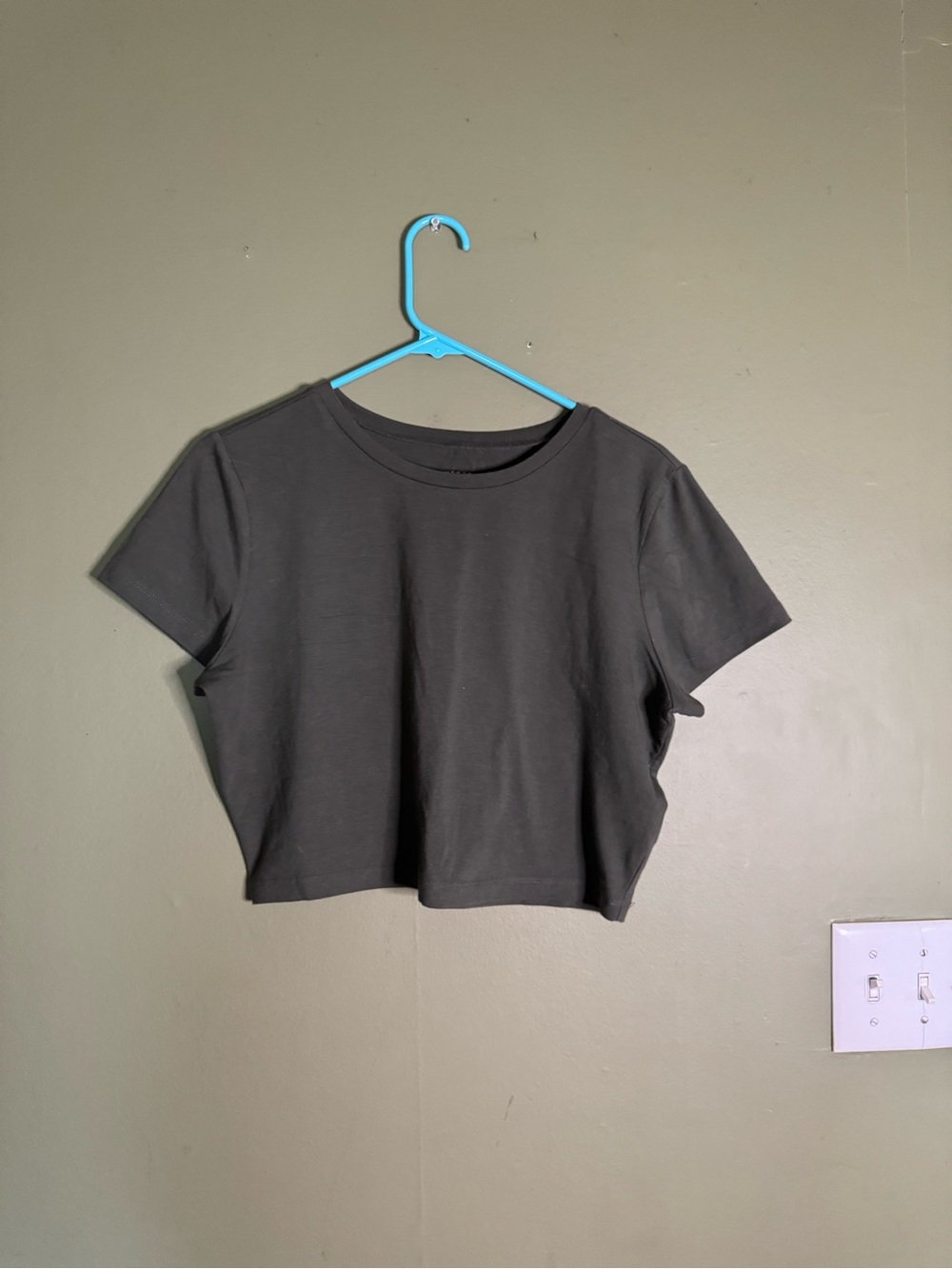 wild fable Black Cropped Tee